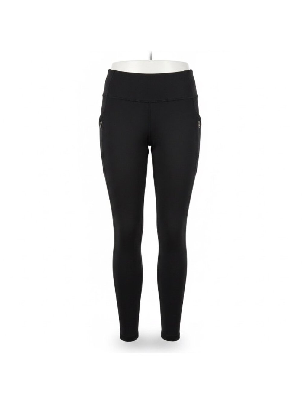 Athleta Womens Black High-Rise Full-Length Leggings With Pockets Size M